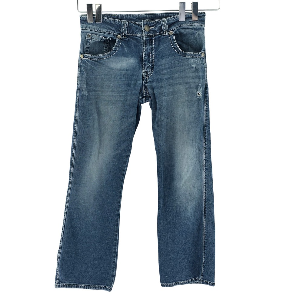 Rock 47 Wrangler Slim Bootcut Jeans Mens 32x30 Blue Medium Wash MRB47KB Western‎